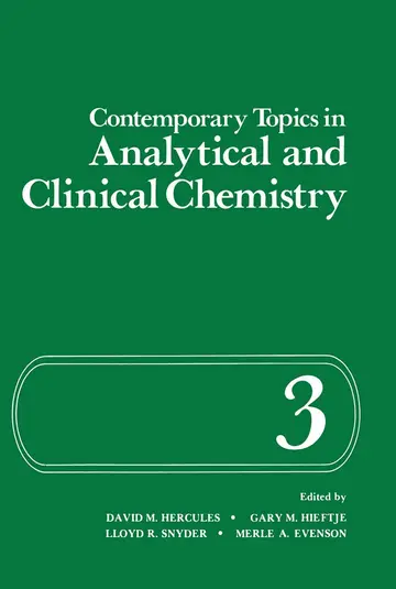 Cover of Contemporary Topics in Analytical and Clinical Chemistry