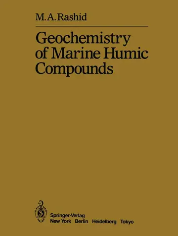 Cover of Geochemistry of Marine Humic Compounds