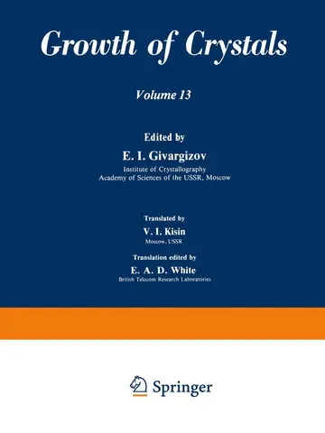 Cover of Growth of Crystals