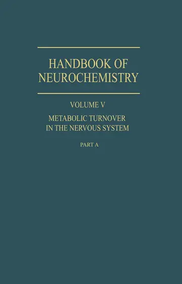Cover of Metabolic Turnover in the Nervous System