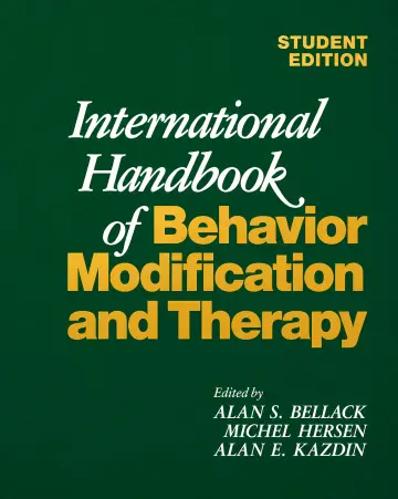Cover of International Handbook of Behavior Modification and Therapy 1