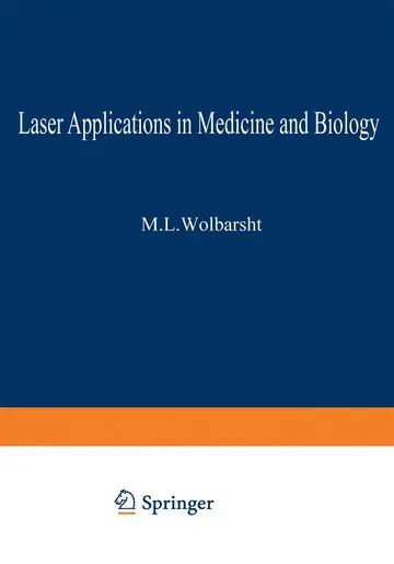 Cover of Laser Applications in Medicine and Biology