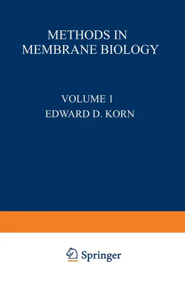 Cover of Methods in Membrane Biology