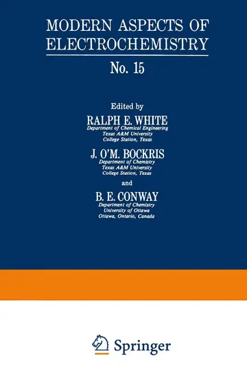 Cover of Modern Aspects of Electrochemistry