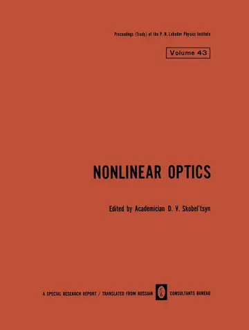 Cover of Nonlinear Optics