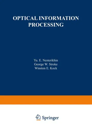 Cover of Optical Information Processing