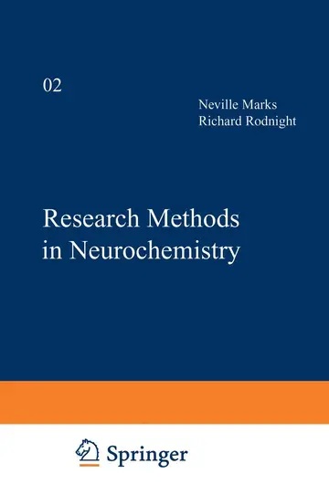 Cover of Research Methods in Neurochemistry