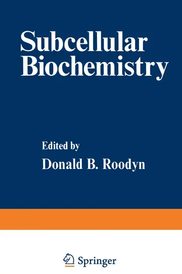 Cover of Subcellular Biochemistry