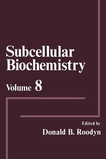 Cover of Subcellular Biochemistry