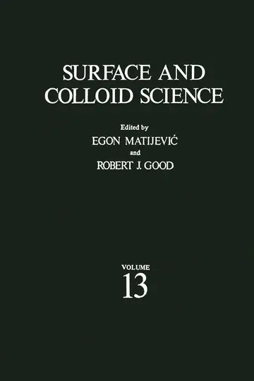 Cover of Surface and Colloid Science