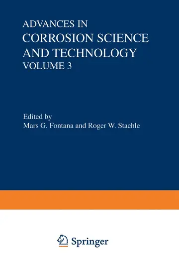 Cover of Advances in Corrosion Science and Technology
