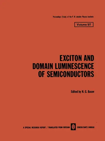 Cover of Exciton and Domain Luminescence of Semiconductors