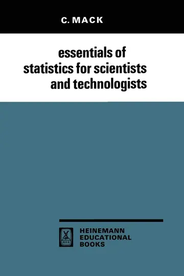 Cover of Essentials of Statistics for Scientists and Technologists
