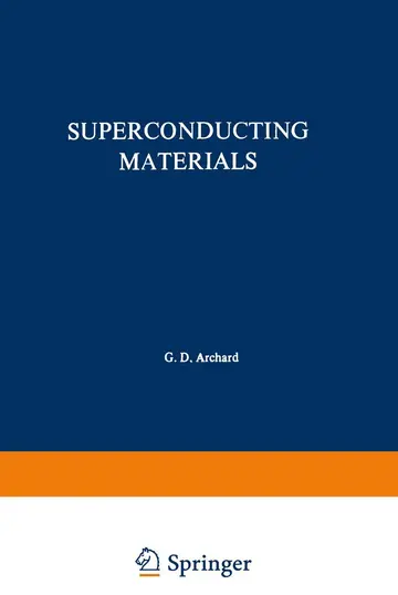 Cover of Superconducting Materials