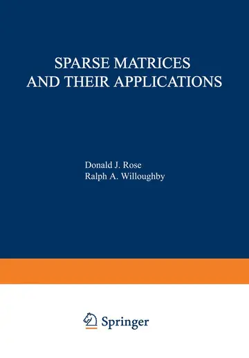 Cover of Sparse Matrices and their Applications