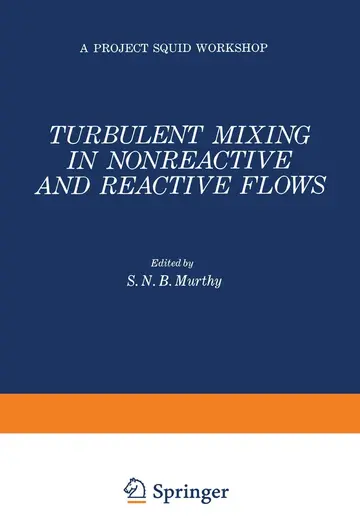 Cover of Turbulent Mixing in Nonreactive and Reactive Flows
