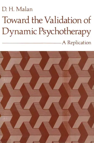 Cover of Toward the Validation of Dynamic Psychotherapy
