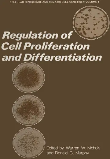 Cover of Regulation of Cell Proliferation and Differentiation