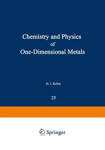 Cover of Chemistry and Physics of One-Dimensional Metals