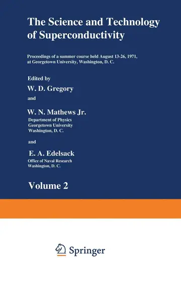 Cover of The Science and Technology of Superconductivity