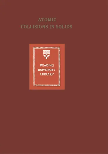Cover of Atomic Collisions in Solids