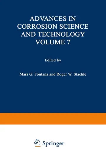 Cover of Advances in Corrosion Science and Technology