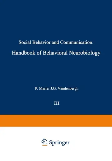 Cover of Social Behavior and Communication