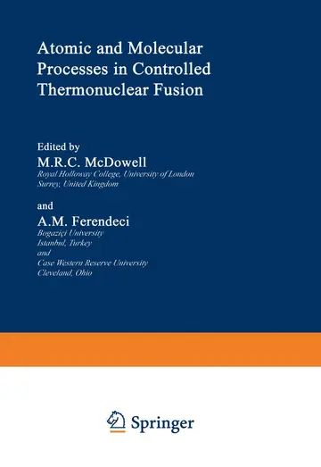 Cover of Atomic and Molecular Processes in Controlled Thermonuclear Fusion