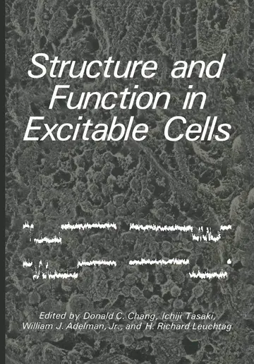 Cover of Structure and Function in Excitable Cells