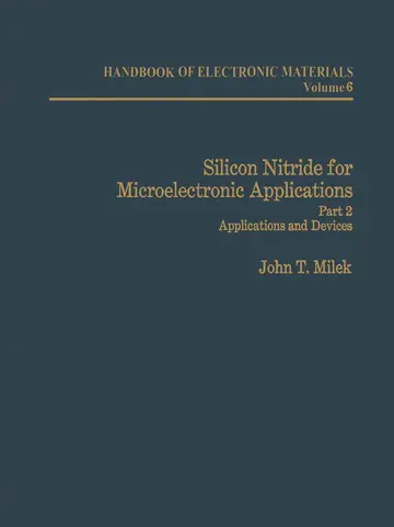 Cover of Silicon Nitride for Microelectronic Applications