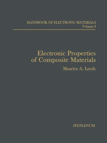 Cover of Electronic Properties of Composite Materials
