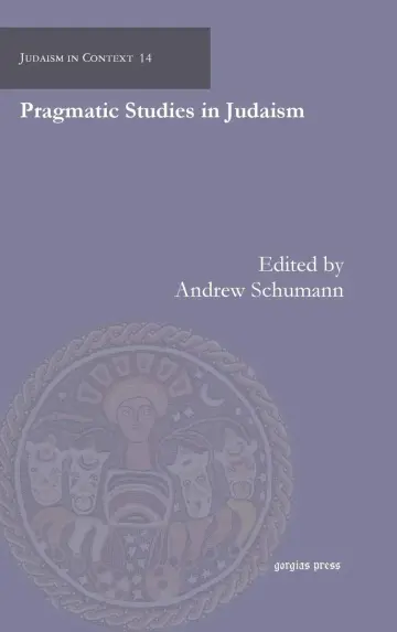 Cover of Pragmatic Studies in Judaism