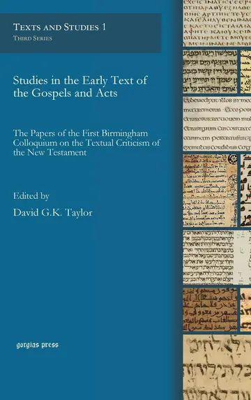 Cover of Studies in the Early Text of the Gospels and Acts