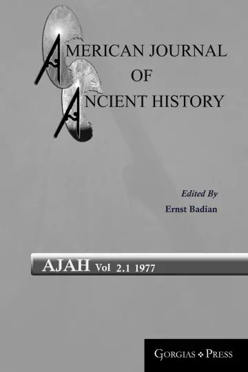 Cover of American Journal of Ancient History