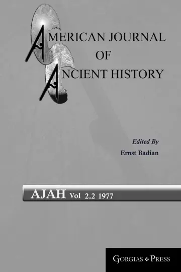 Cover of American Journal of Ancient History
