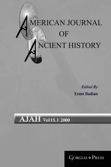 Cover of American Journal of Ancient History