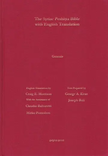 Cover of Genesis According to the Syriac Peshitta Version with English Translation