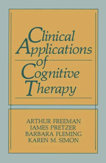 Cover of Clinical Applications of Cognitive Therapy