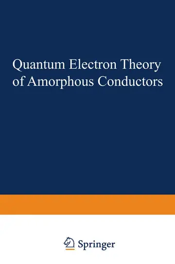 Cover of Quantum Electron Theory of Amorphous Conductors