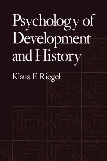 Cover of Psychology of Development and History