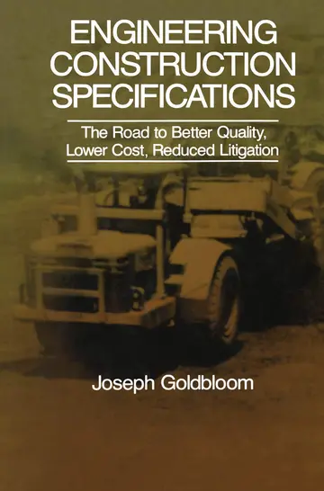 Cover of Engineering Construction Specifications