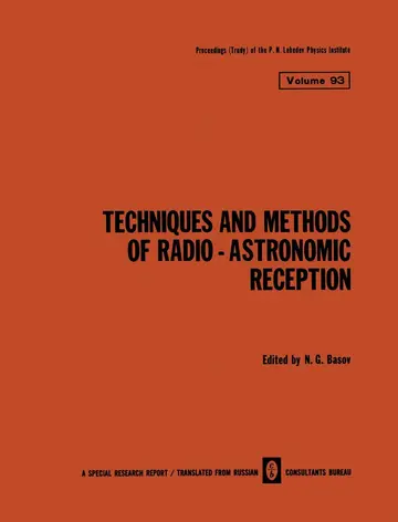 Cover of Techniques and Methods of Radio-astronomic Reception