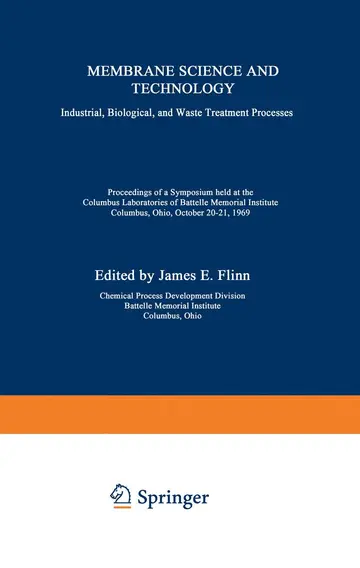 Cover of Membrane Science and Technology