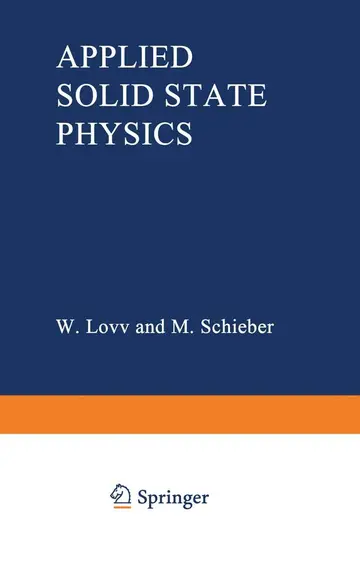 Cover of Applied Solid State Physics