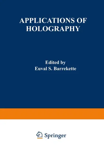 Cover of Applications of Holography