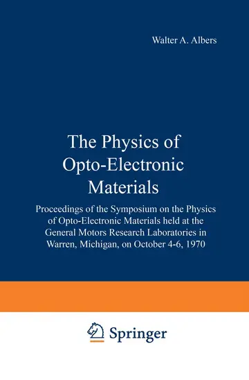 Cover of The Physics of Opto-Electronic Materials