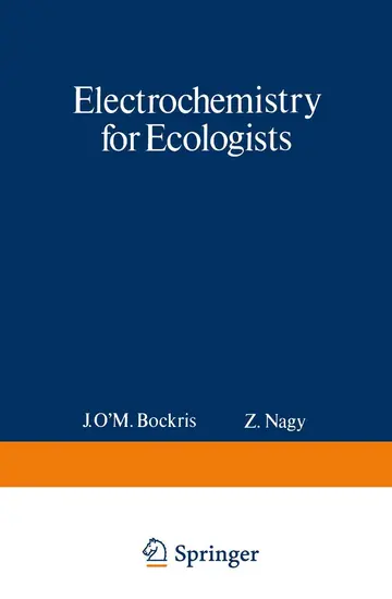 Cover of Electrochemistry for Ecologists