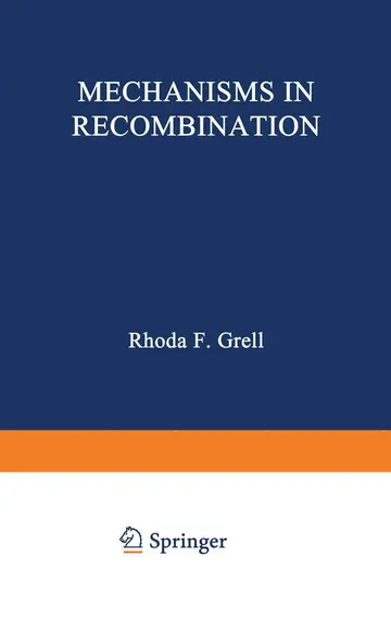 Cover of Mechanisms in Recombination