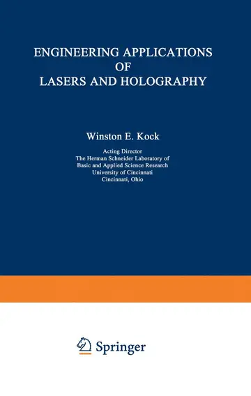 Cover of Engineering Applications of Lasers and Holography
