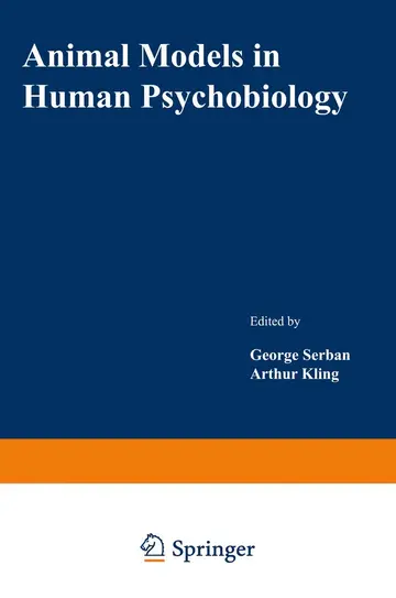 Cover of Animal Models in Human Psychobiology